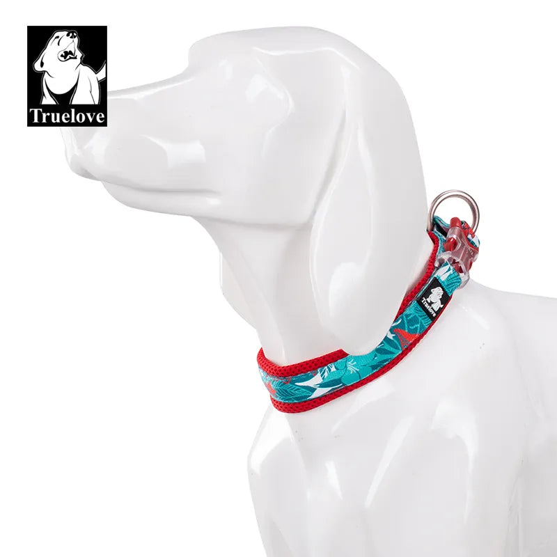 Truelove Floral Padded Pet Collar