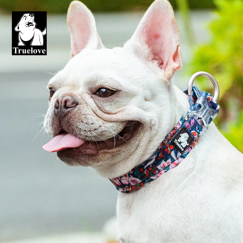 Truelove Floral Padded Pet Collar