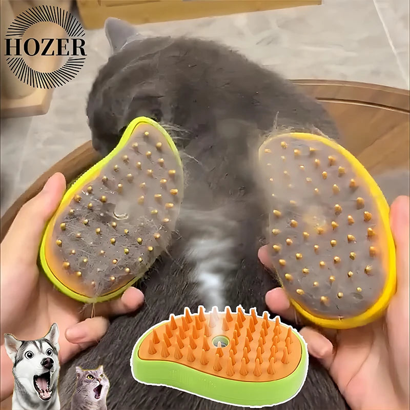 3 in 1 Electric Cat & Dog Steam Brush