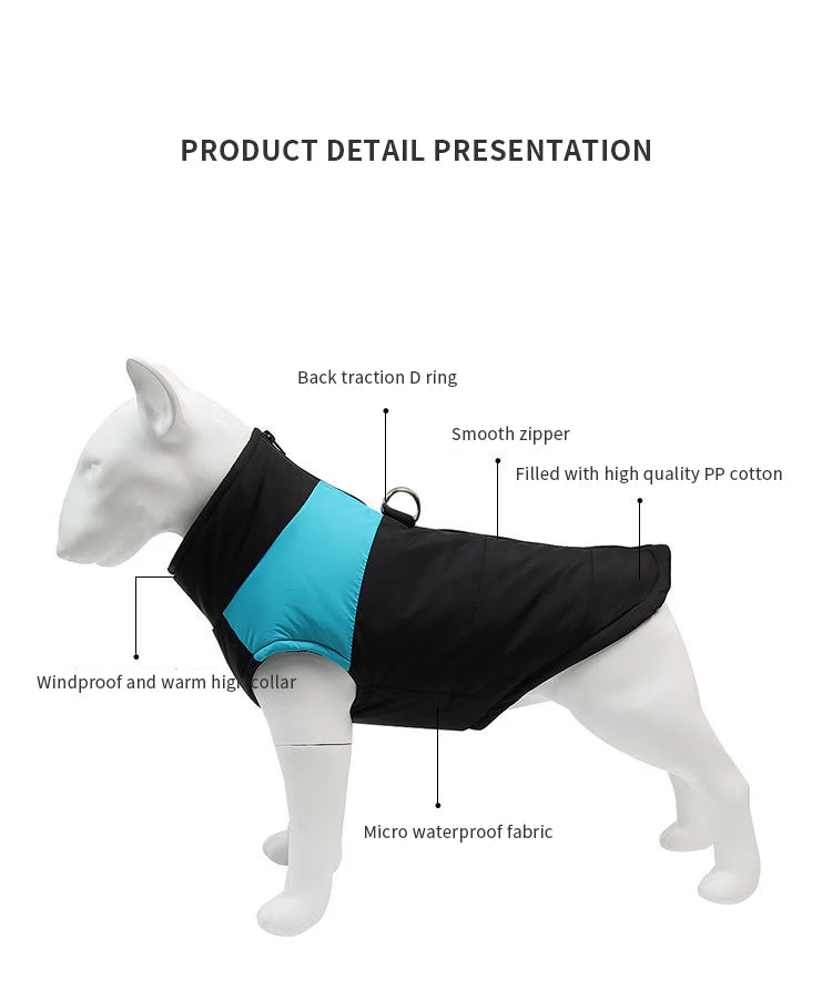 The Dog Face Padded Waterproof Vest