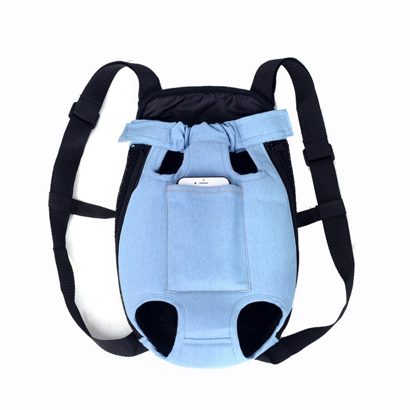 Adventurer's Denim Pet Backpack Carrier