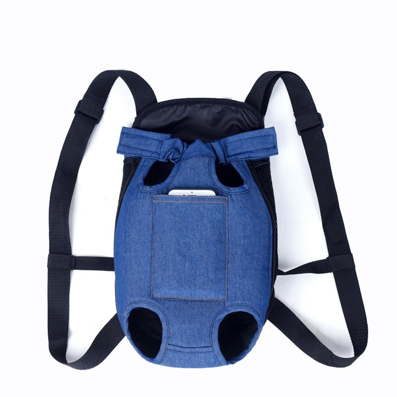 Adventurer's Denim Pet Backpack Carrier