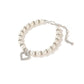 Pet Pearl Necklace with Rhinestone Accents