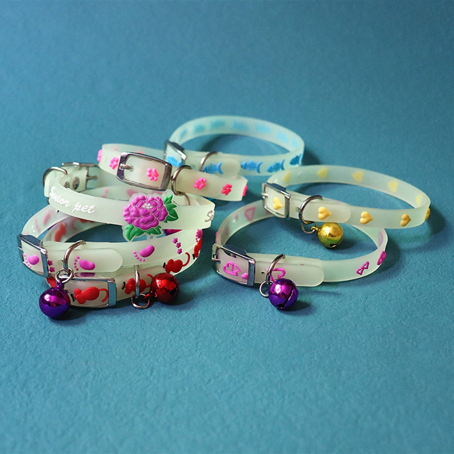 Luminous Cat Collar with Bell